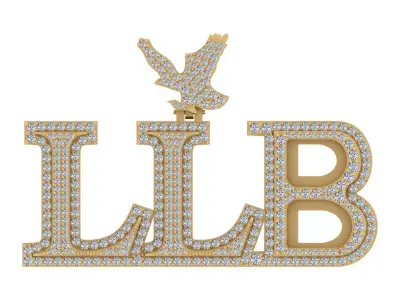 Eagle Custom Name Pendant 3D print model