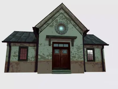 Old House Low-poly 3D model 8