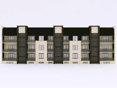 modern Townhouse 2 3D model