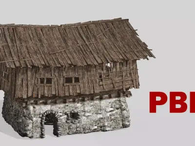 Thatch Hut House 10 For Games and Films 3D Model Low-poly 3D model