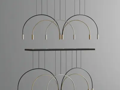 Volta Pendant Light 3D model