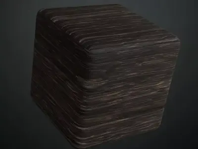Polished Cherry Wood Grain PBR Seamless Texture