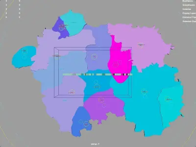Eskisehir  Central Anatolia Region  Turkey map region geography 3D model