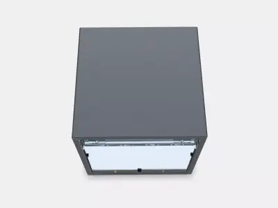 EKET Wall cabinet with glass door 1 Low-poly 3D model