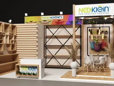 Exhibition booth design 3D model