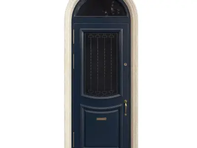 Entrance classic door 67  3D model