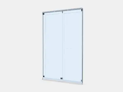 GRIMO Pair of sliding doors Low-poly 3D model
