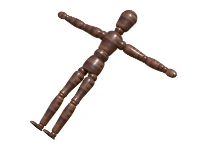 Wood floor planks PBR material 4K Free Free 3D model