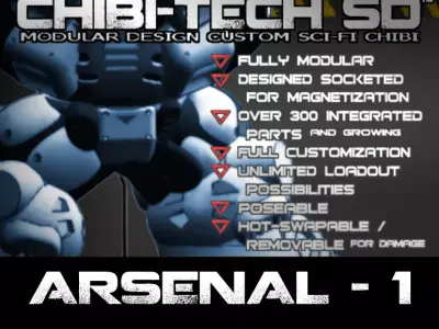 CHI TECH SD ARSENAL 1 COMPLETE COLLECTION 3D Model Pack