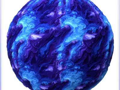 Stylized Water Seamless Texture Texture