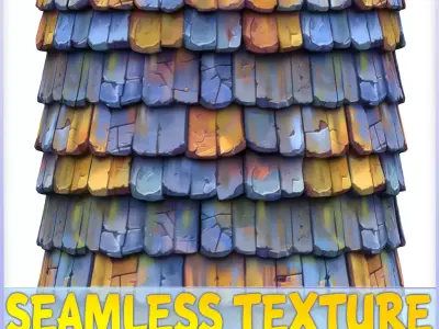Stylized Roof Seamless Texture Texture