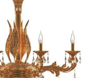Classic Chandelier 002 3D model