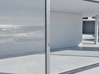 Aluminium sliding door 3D model