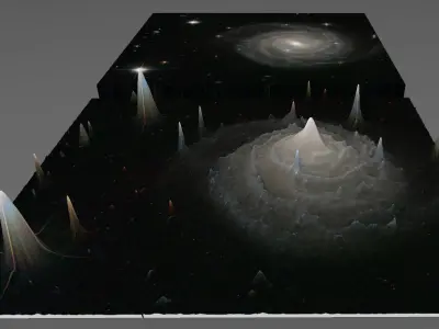 Low Res UGC 12158 deep sky object 3d software analysis Free 3D print model