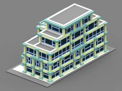 House Voxel - 29 Low-poly 3D model