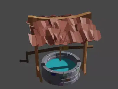 Medieval Well  3D model