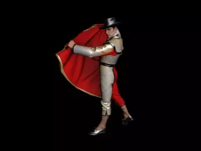 bullfighting 3D model