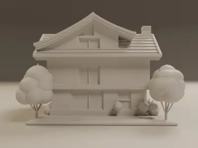 house model 3D print model get