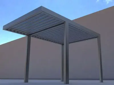 steel section construction  Low-poly 3D model