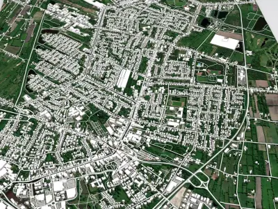 Cityscape Papenburg Germany  3D model