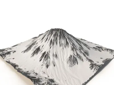 Dormant volcano 3D model