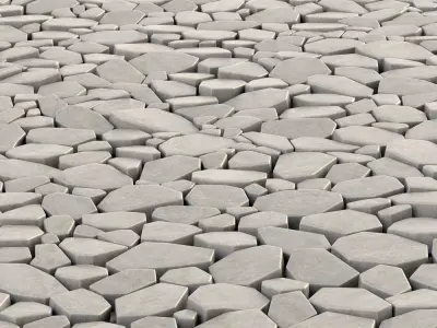 Paving tile concrete  Ngon n1 3D model