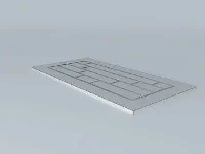 Brown door 3D model