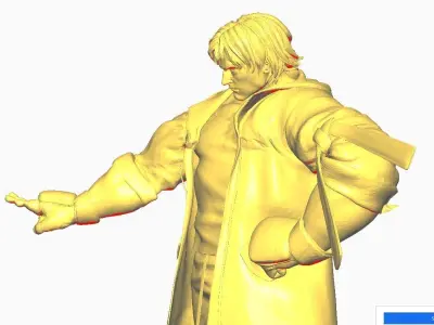 Ken Street Fighter 6 Win Pose 3D print model