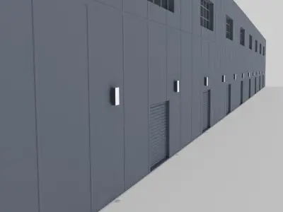 Warehouse Low-poly 3D model