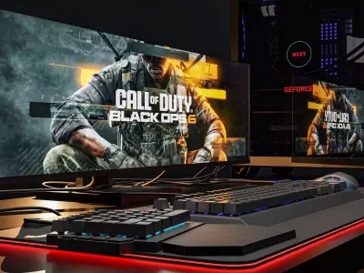 Gaming PC 3D model Low-poly 3D model