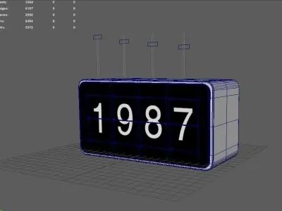 number counter 3D model