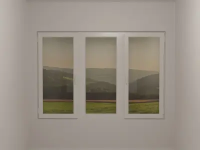Plastic windows collection of 6 pieces 3D model