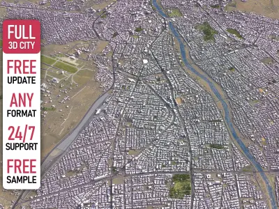 Kirkuk - 3D City Models Low-poly 3D model