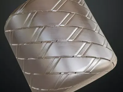 Pattern Metal Weave Transparent PBR Seamless Texture