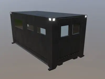Scifi Container Low-poly 3D model purchase