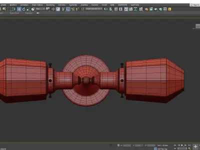 Davis Double Sconce Low-poly 3D model