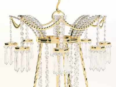 Classic Chandelier 4 3D model