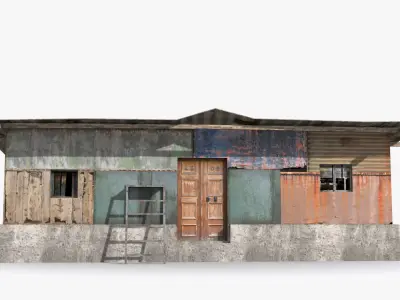Slum x19 Low-poly 3D model purchase