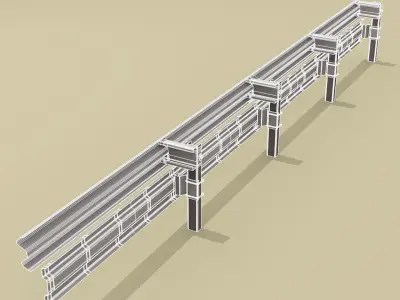Guardrail bikers-saver 3D model