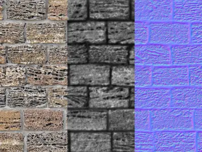 Seamless rough pumice masonry material - 10k Texture