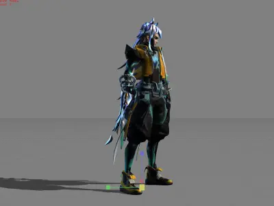 Yin M World Skin Low-poly 3D model