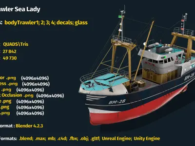  Beam Trawler Sea Lady 