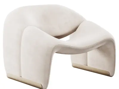 Groovy Lounge Chair By Pierre Paulin 3D model