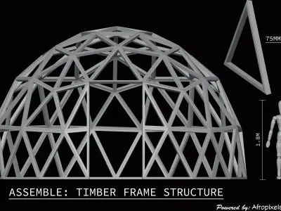 Capsule Dome House DX7 3D print model