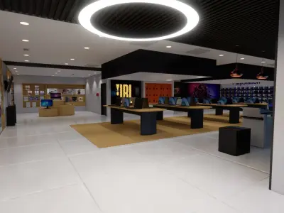 ELECTRONIC STORE DESIGN 3D model