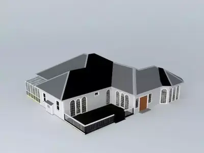 Eclectic Ranch House Free 3D model