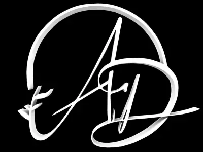 AD Logo 3D Design 3D model 3D model