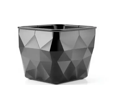 Geometric Planter Model Pack Low-poly 3D model