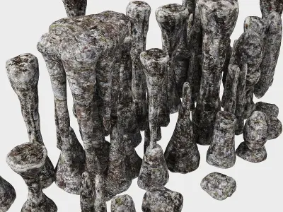 Cave stone 3D model