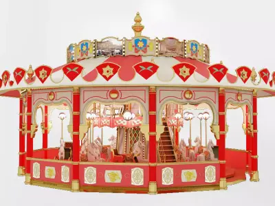 carousel 3D model